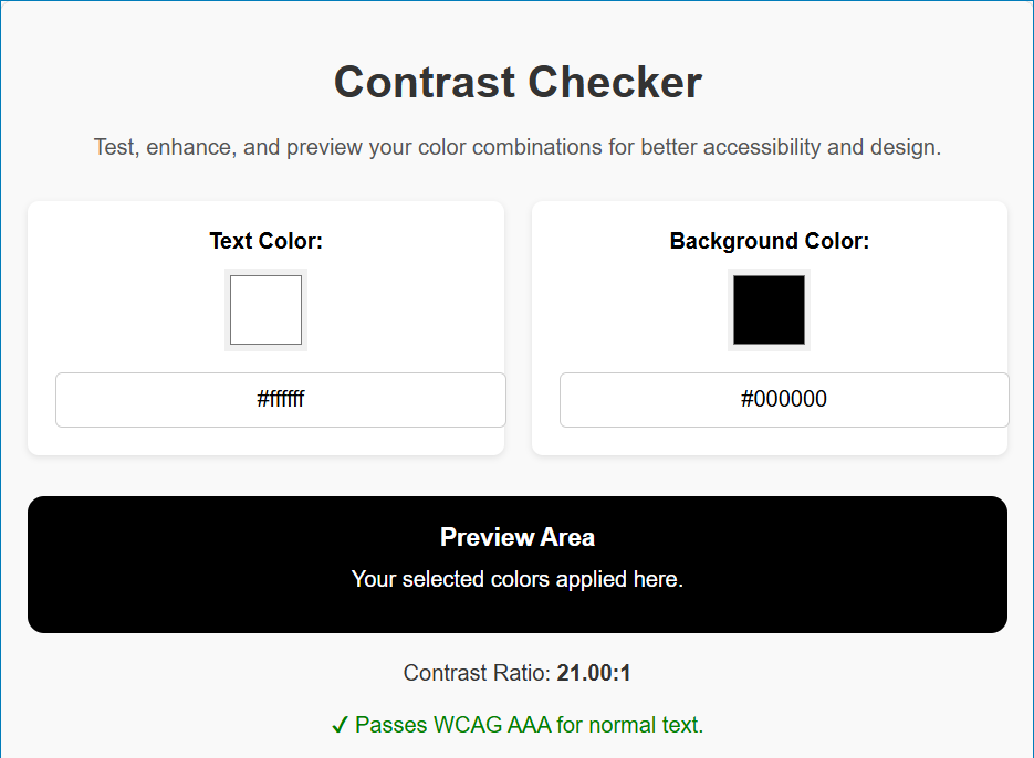 Contrast Checker