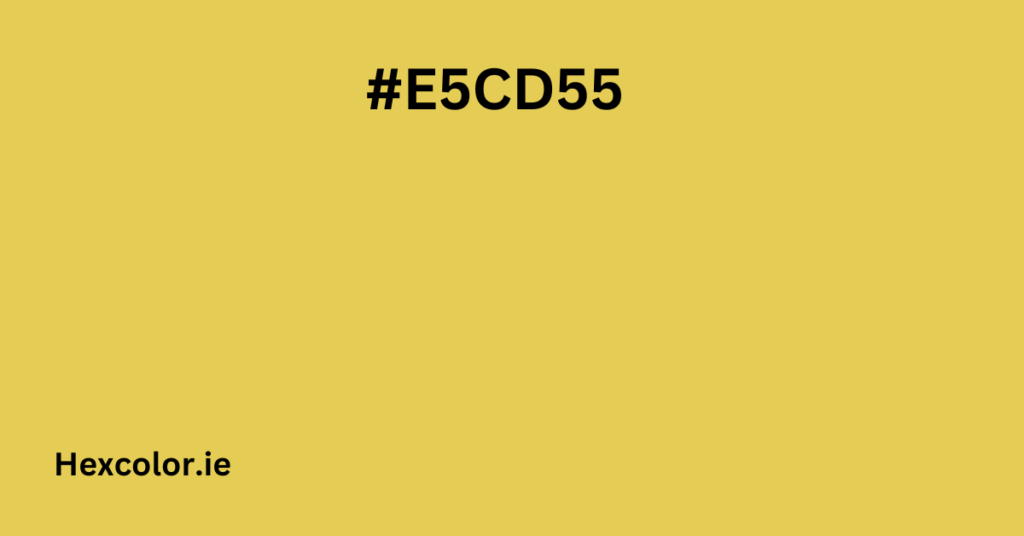 #E5CD55