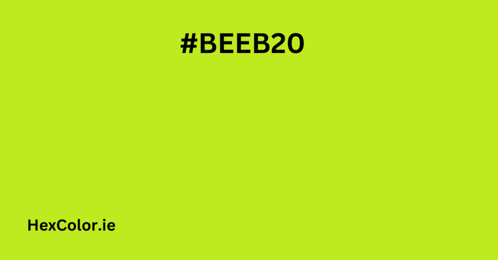 #BEEB20