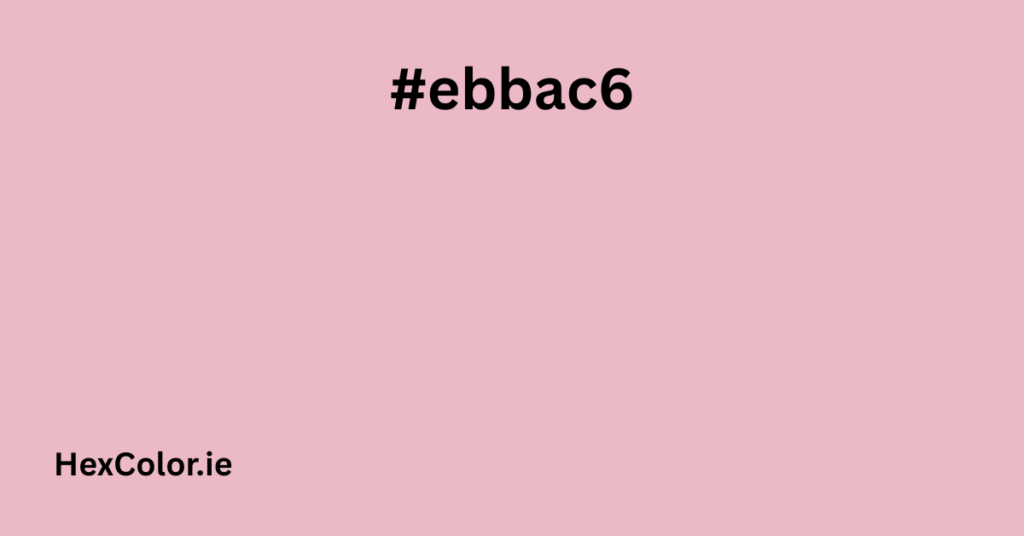 #ebbac6