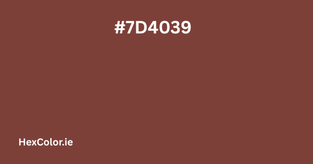 #7D4039